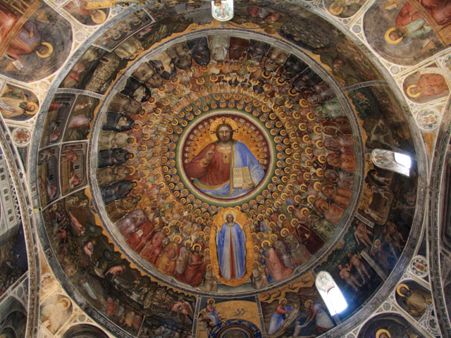 GIUSTO DE MENABUOI, Venuta finale di Cristo,<br>Volta del Battistero del Duomo di Padova, XIV sec.